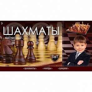 Шахматы магнитные 3-в-1 (Играем вместе,  G049-H37025Rsim)